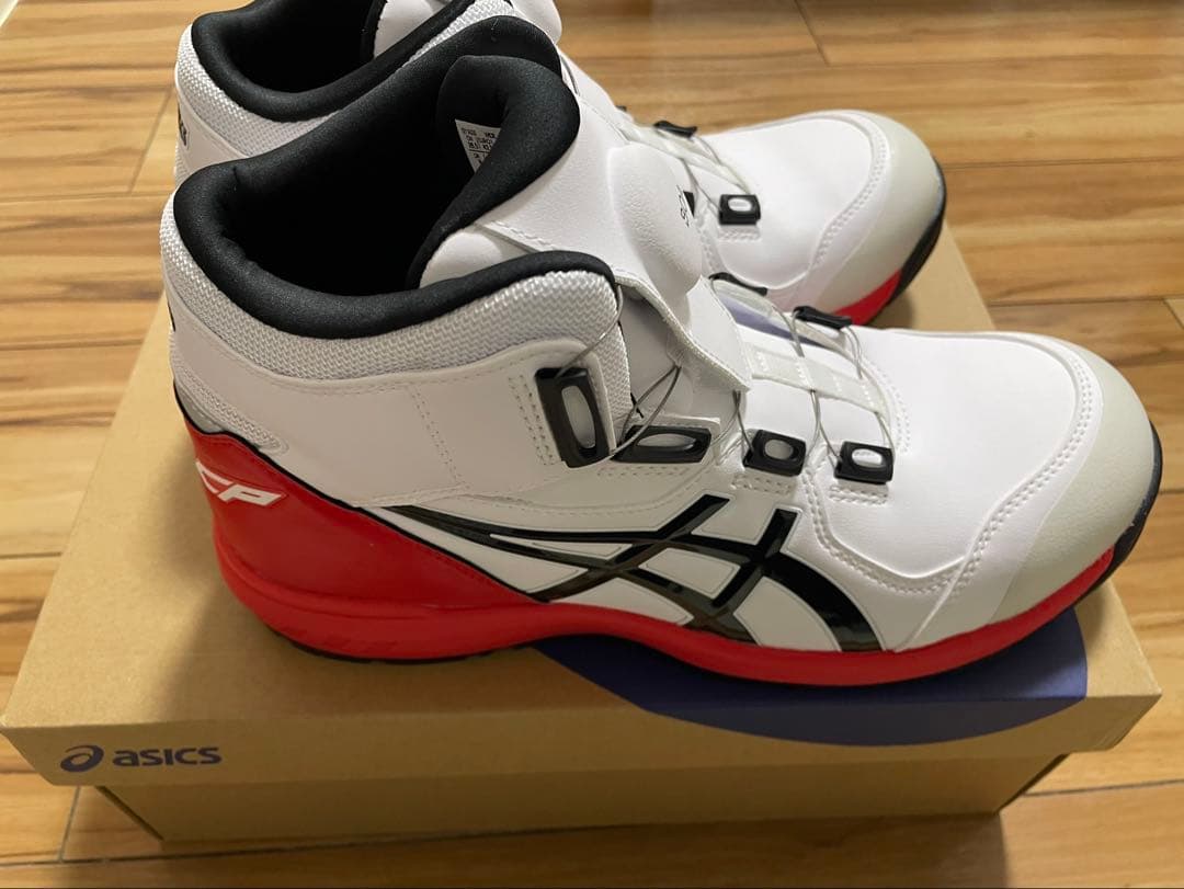 asics WINJOB WHITE/BLACK 26.5 安全靴