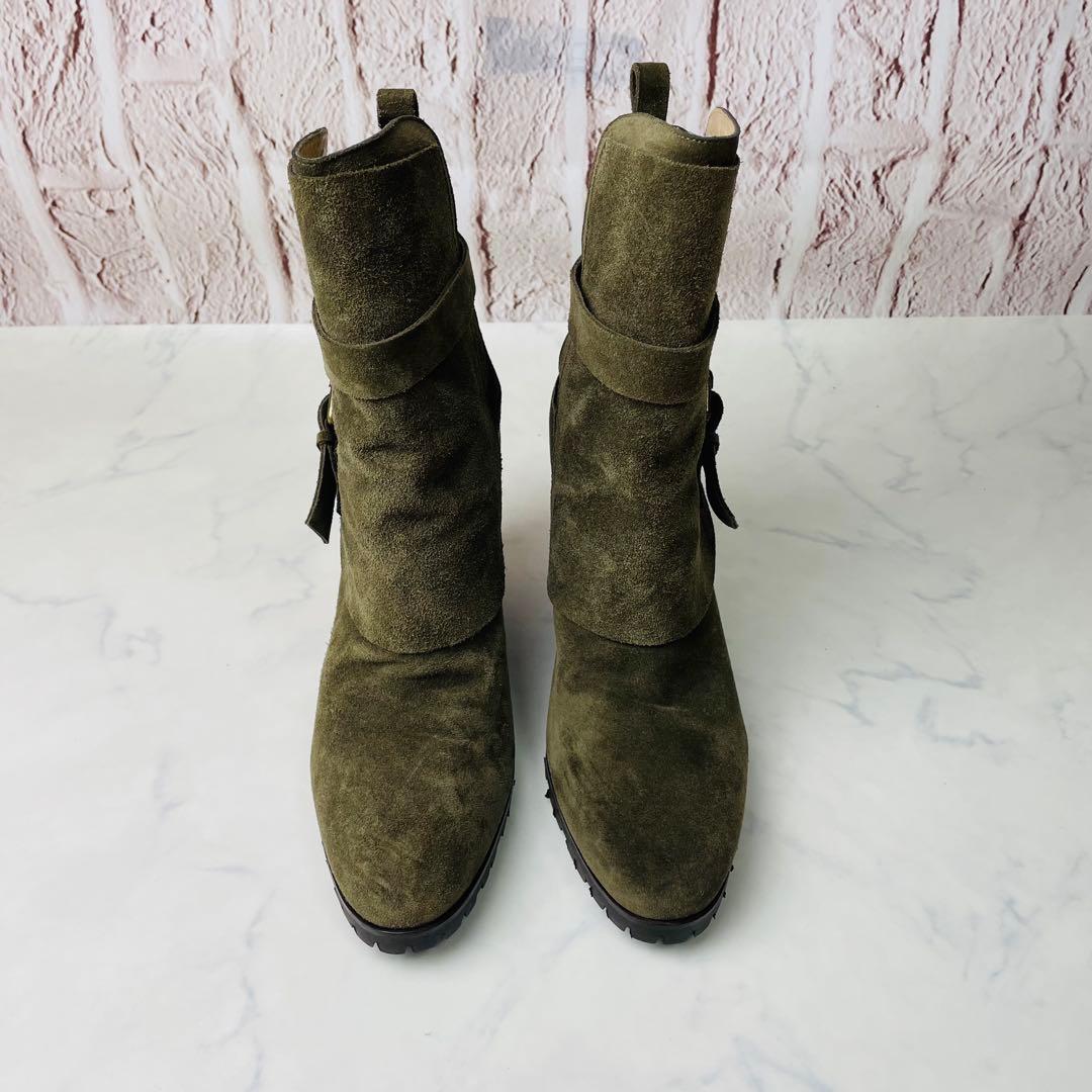 【試着のみ】SARTORE ジョッパーブーツ インヒール 本革 37(23.5)