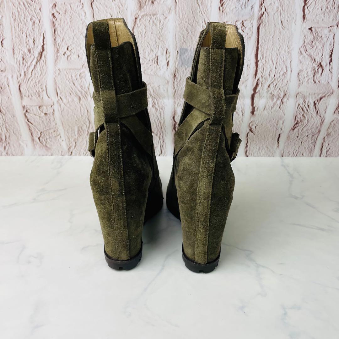 【試着のみ】SARTORE ジョッパーブーツ インヒール 本革 37(23.5)