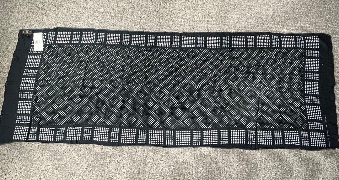 新品未使用　タグ付き RRL ドット柄 バンダナ ストール コットン ネイビー