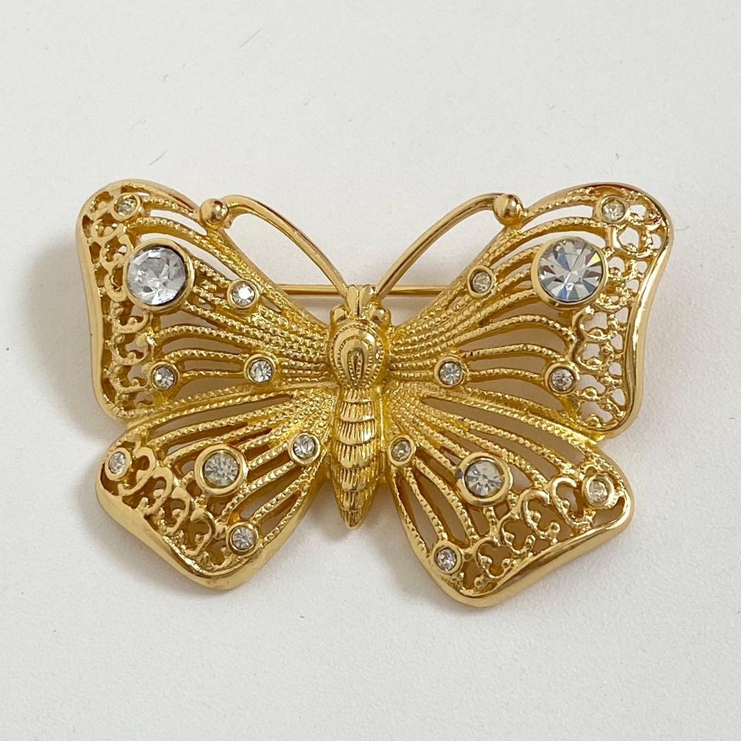 Christian Dior ブローチ ヴィンテージ 蝶