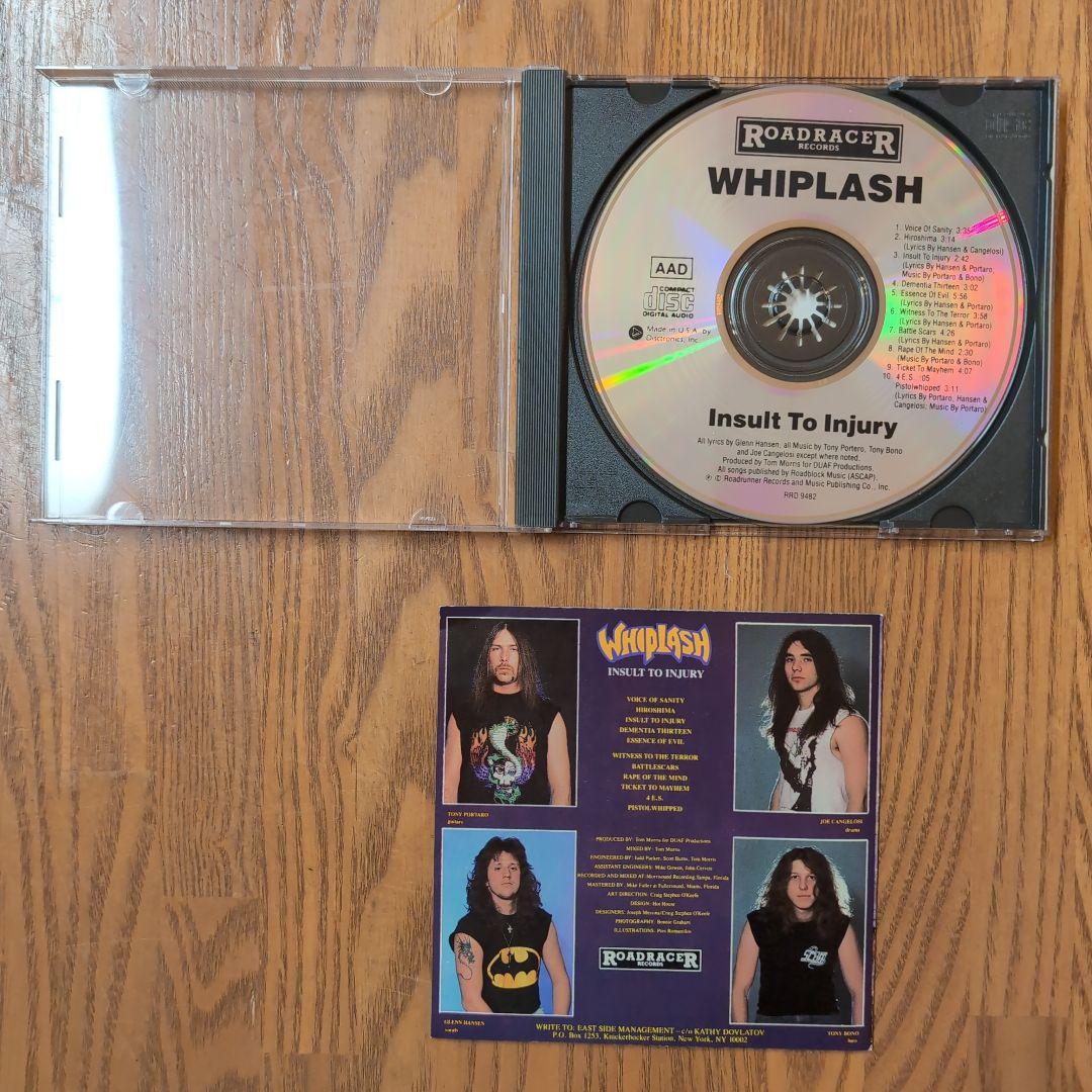 洋楽 WHIPLASH / INSULT TO INJURY