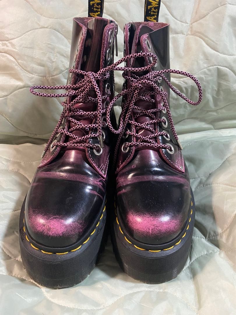 【美品】Dr. Martens バレンタイン厚底　フォンダンピンクUK5