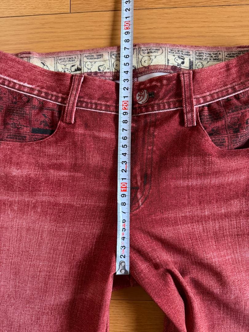 CASTELBAJAC (新品、未使用)スヌーピー 赤 デニムパンツ