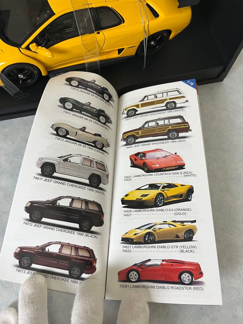 オートアート　ディアブロ　GTR スケール1/18 Diablo 黄色