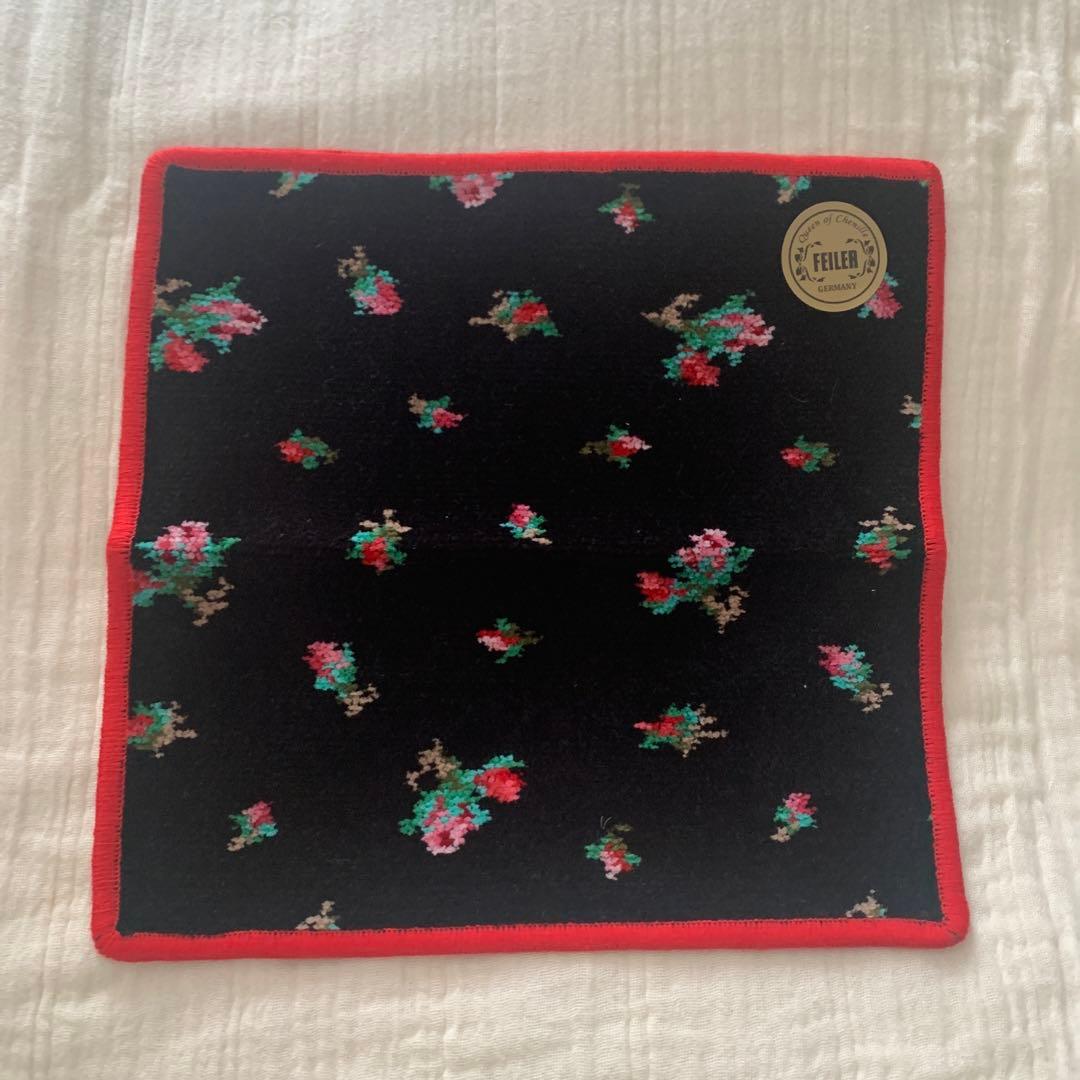 専用　FEILER リアローズ　花柄 フリースハンカチ　バッグ