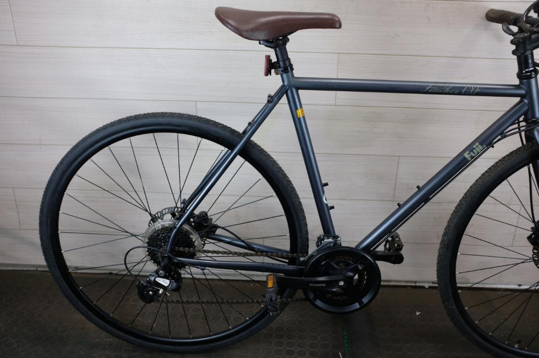 ★良品Fuji FEATHER　CXF クロモリ 16速 540mm クロス