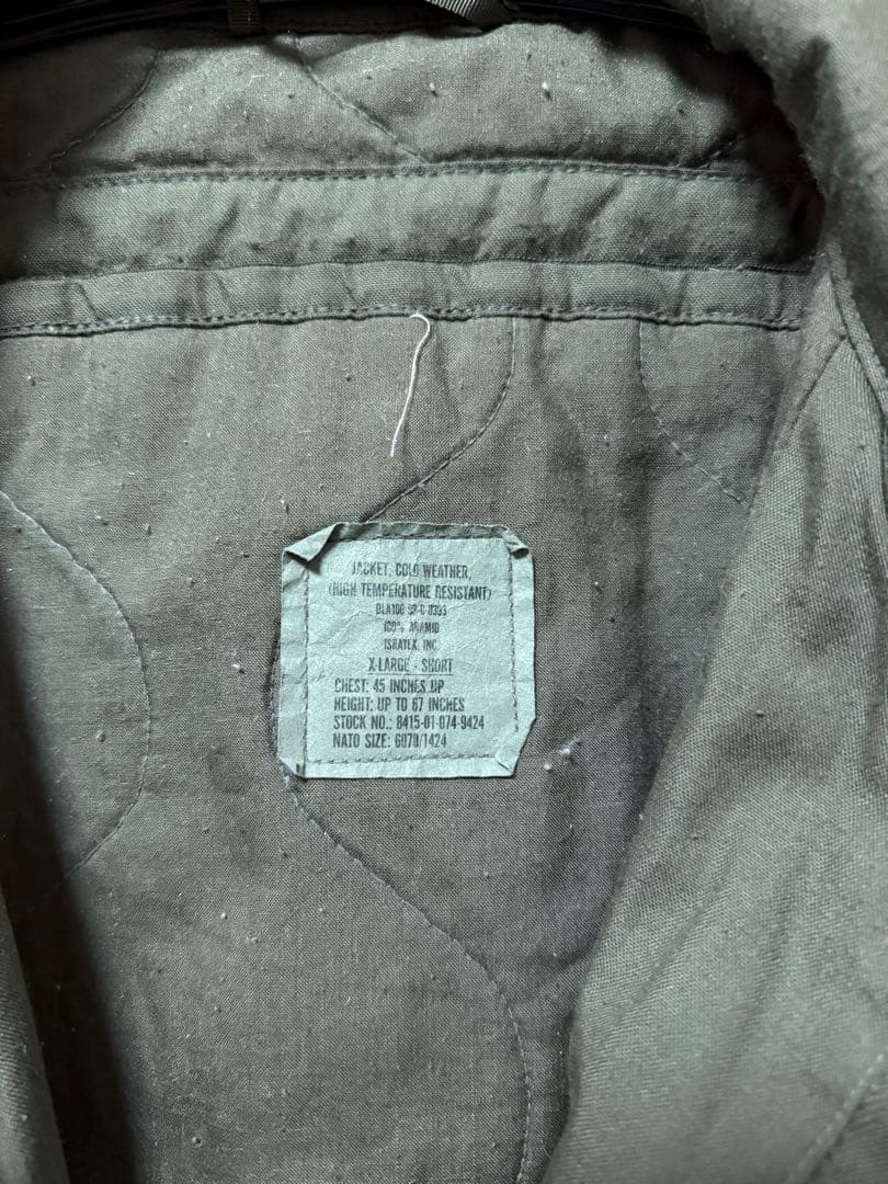 米軍 CVC COLD WEATHER タンカースジャケット XL-S