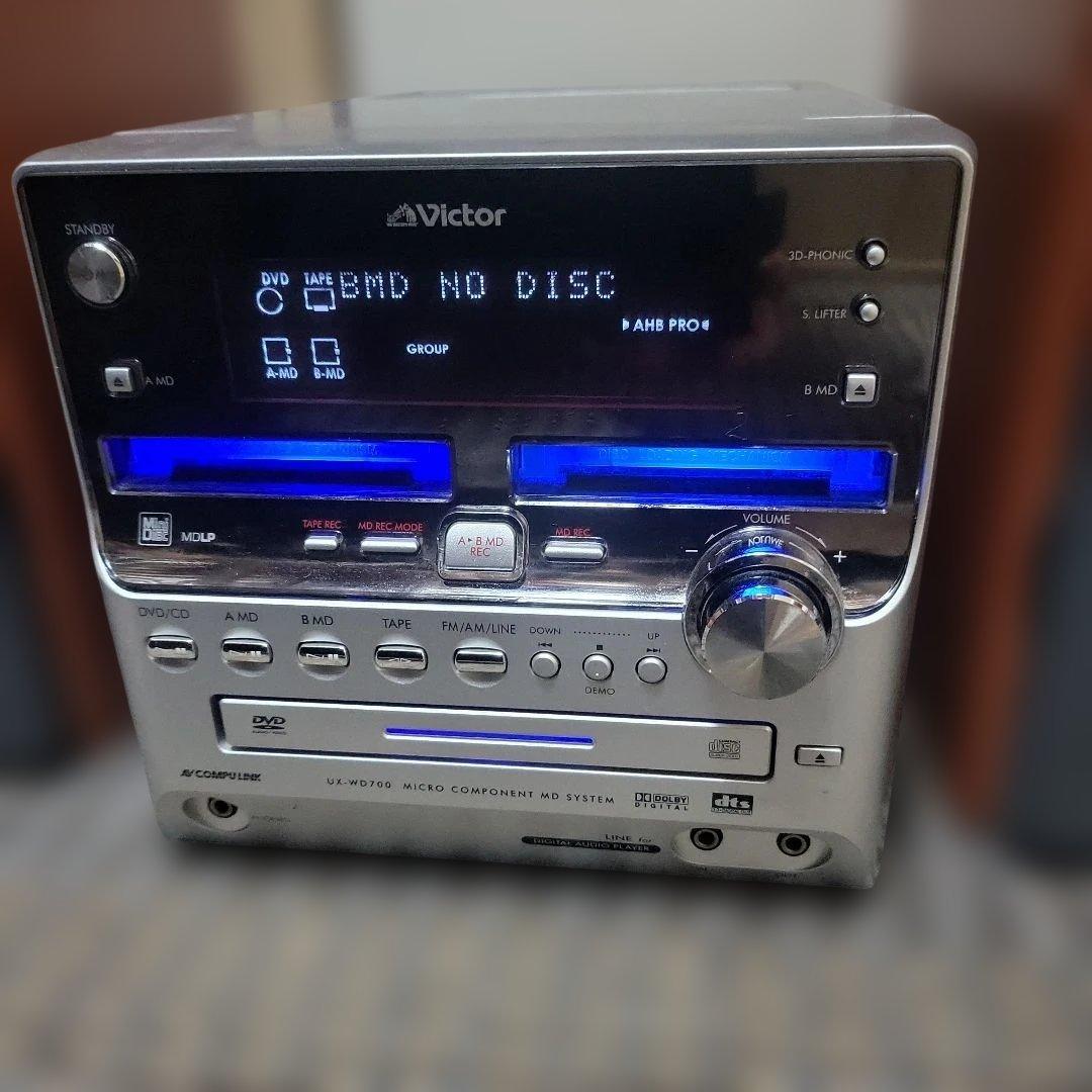 美品 Victor UX-WD700-M マイクロコンポーネントDVD　MD