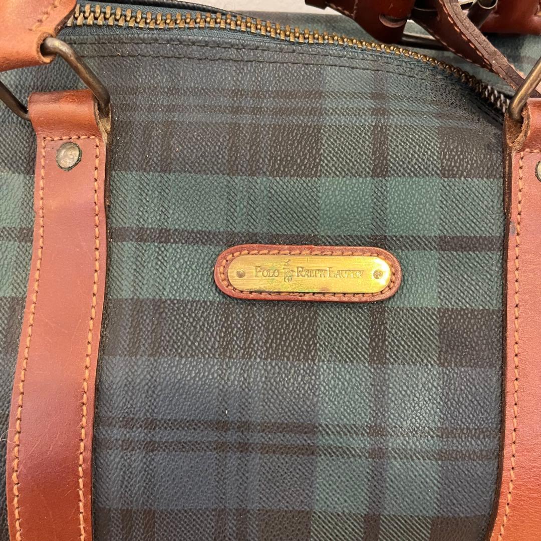 POLO RALPH LAUREN 大容量2wayボストンバッグブラックウォッチ