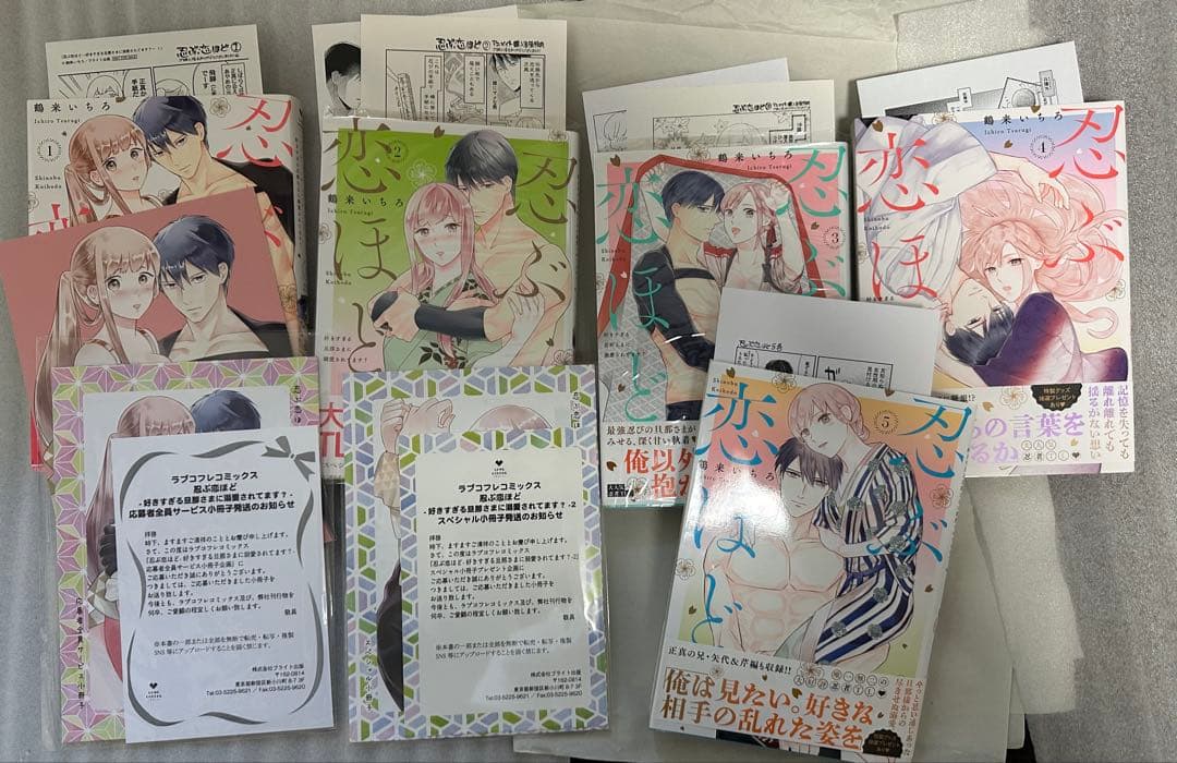 忍ぶ恋ほど-好きすぎる旦那さまに溺愛されてます？　小冊子　特典ペーパー