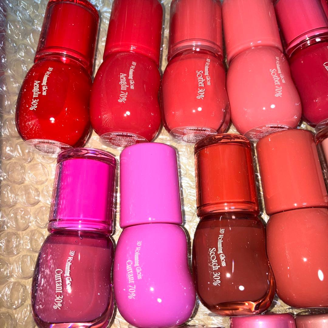 fwee フィー　3Dボリューミンググロス　バニラ　カラント　キャンディ　ライチ