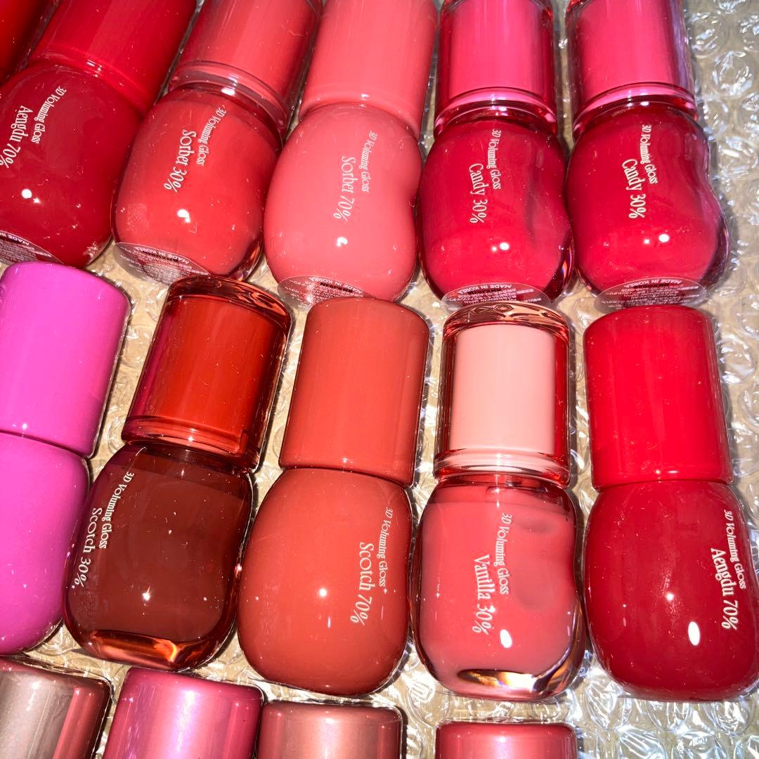 fwee フィー　3Dボリューミンググロス　バニラ　カラント　キャンディ　ライチ