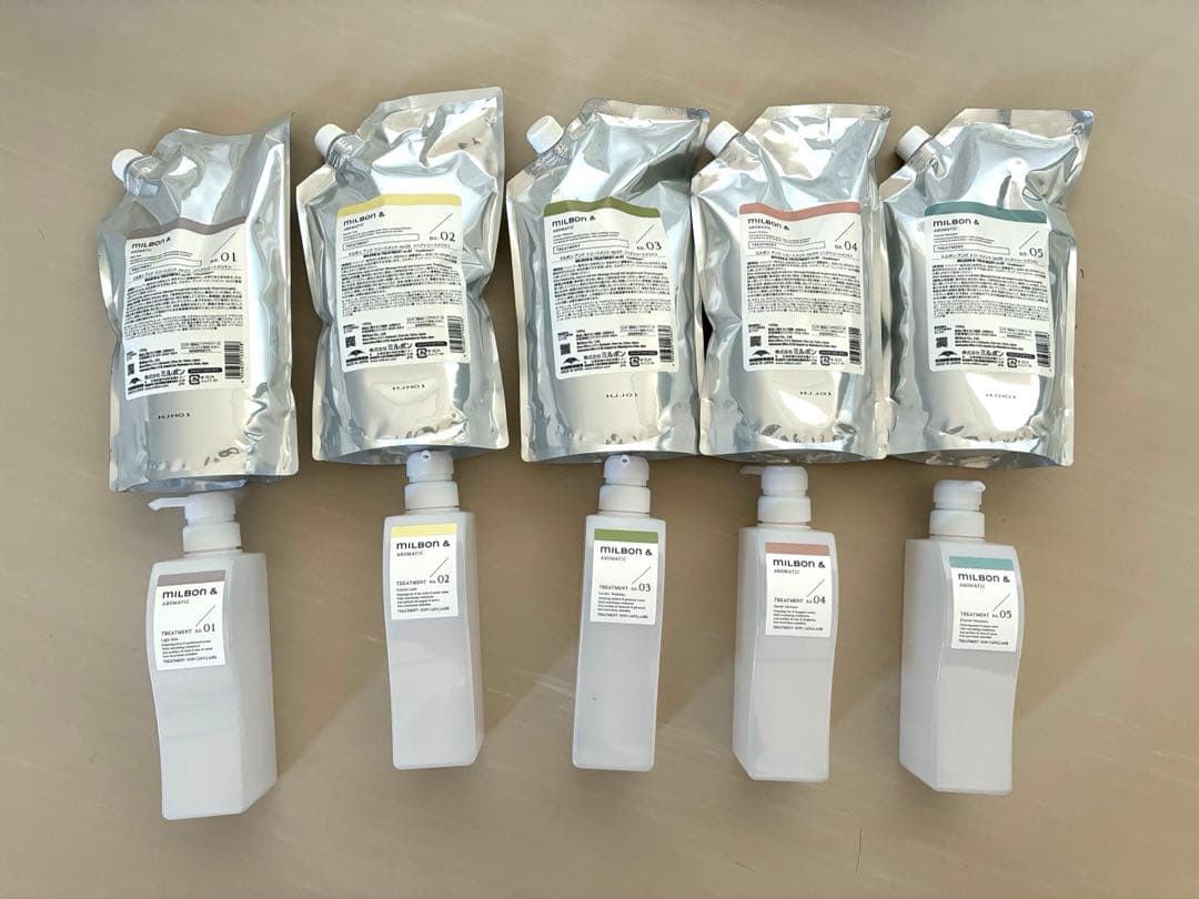 MILBON アロマティック シャンプー トリートメント【1 L 】6種セット