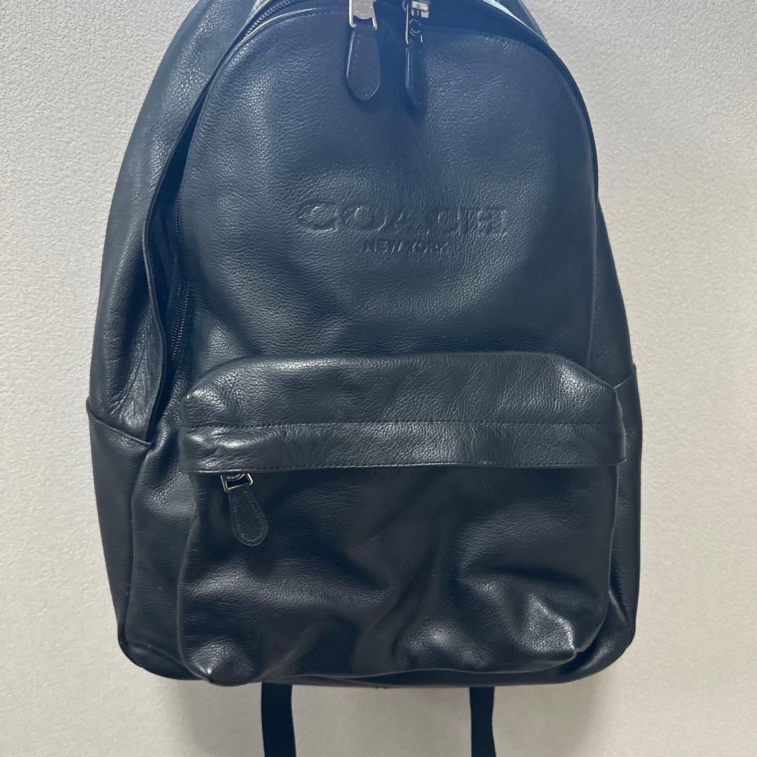 COACH レザー バックパック ブラック