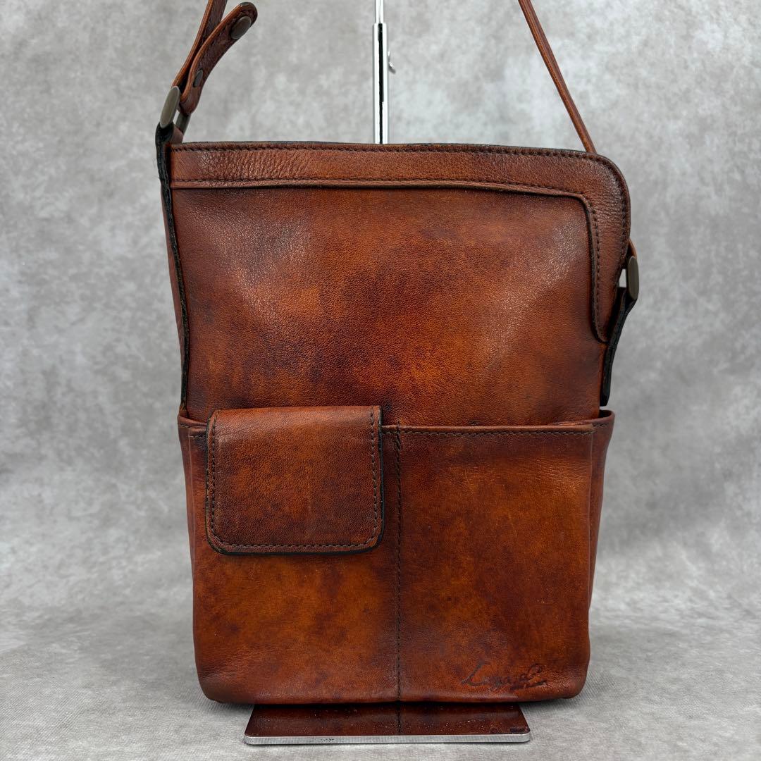 ラガード 青木鞄 G3 ショルダーバッグ 斜め掛け レザー 本革 ブラウン系