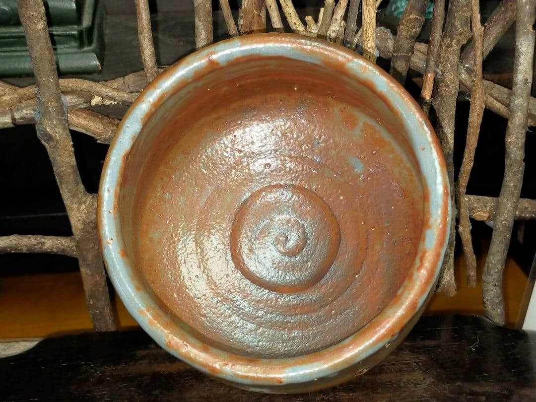 ♥川崎大師　記念　茶碗　⓼　鼠志野　【和】　金剛山主作　共箱付き　志野　茶道具