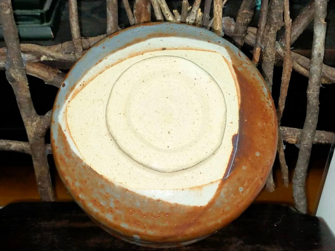 ♥川崎大師　記念　茶碗　⓼　鼠志野　【和】　金剛山主作　共箱付き　志野　茶道具