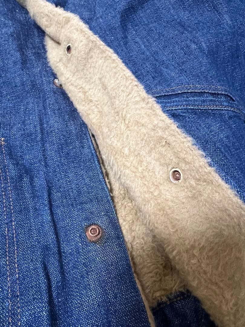 ジャケット・アウター 1970'SWrangler227MJLDenimBoaJacketSize44
