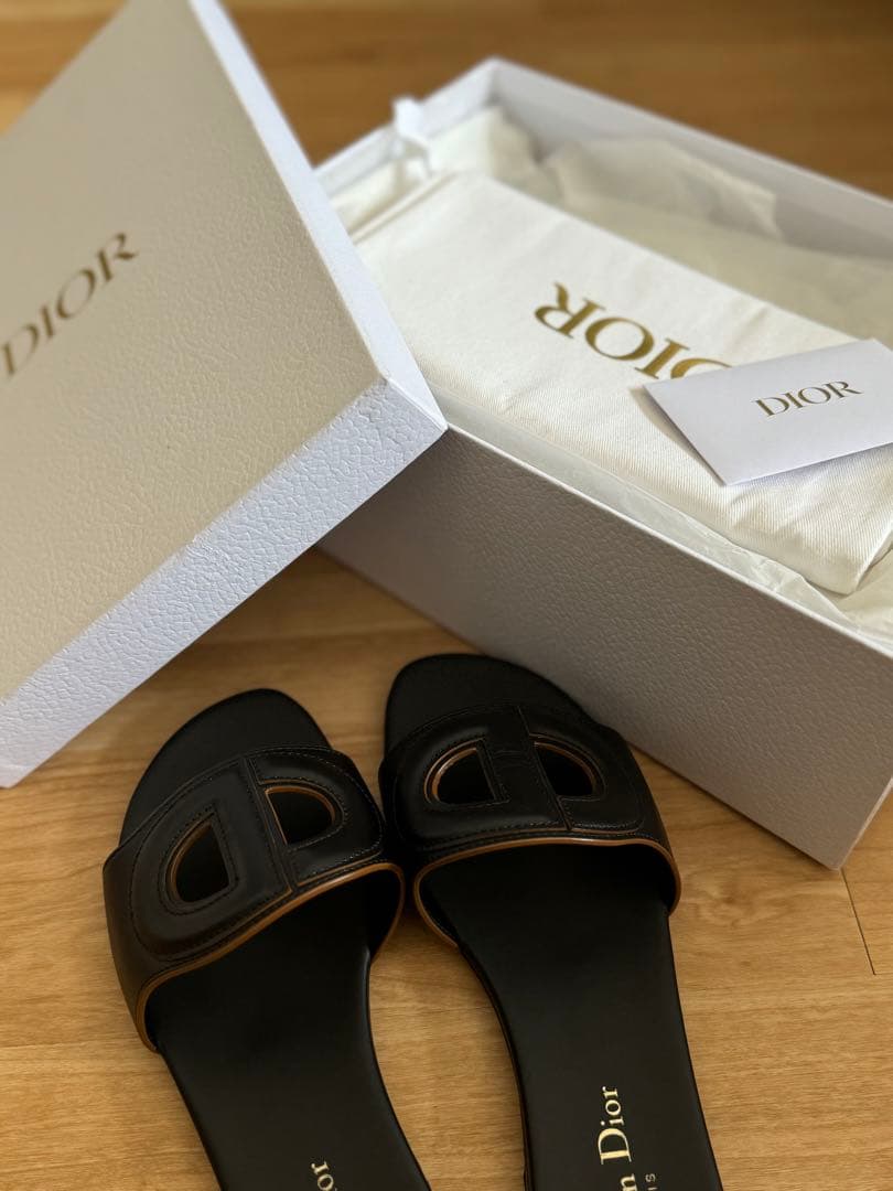 正規品 DIOR(ディオール) D クラブ ミュール ブラック　37