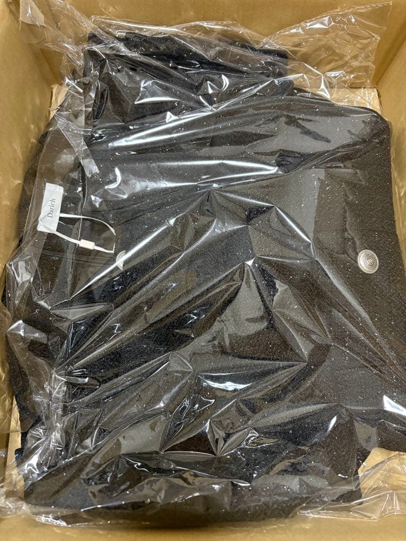 ダーリッチ ボックスプリーツツイードミニワンピース ブラック Darich