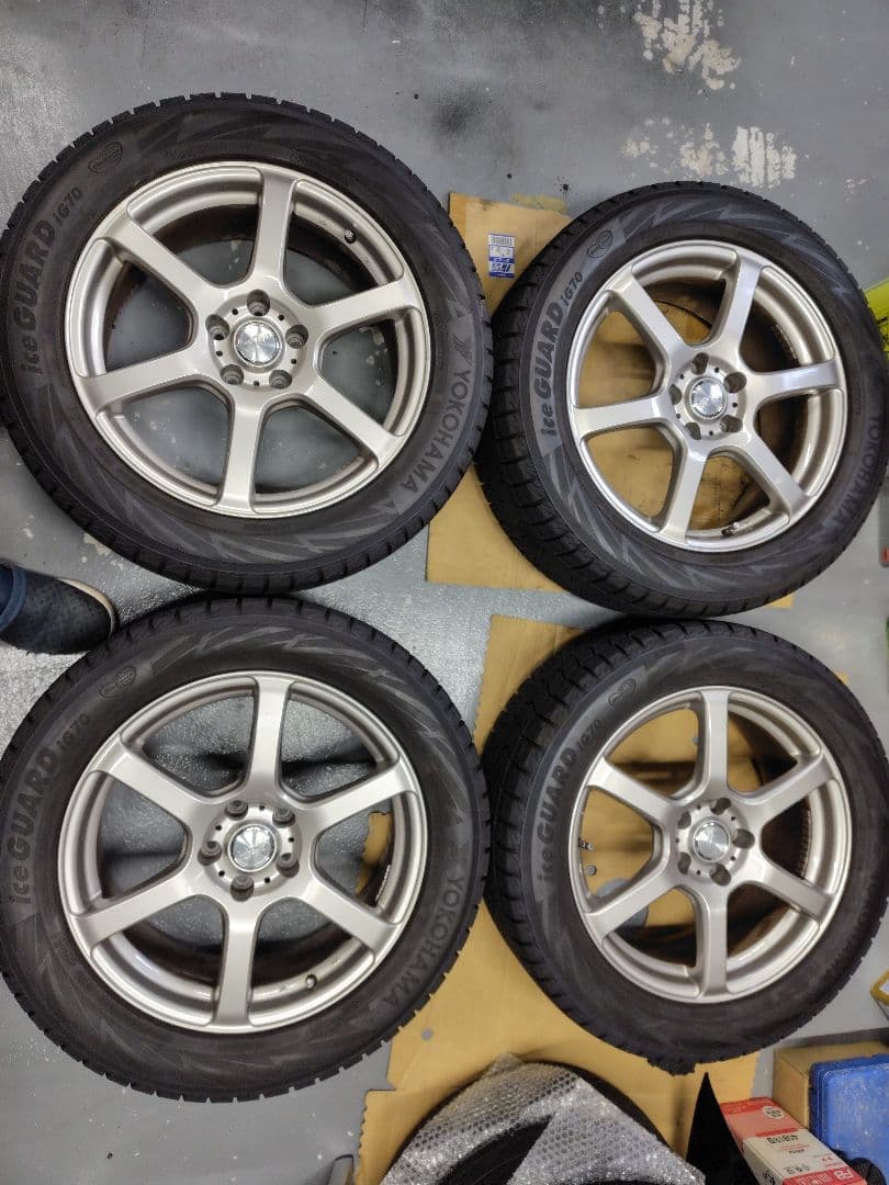 バリ溝スタッドレス〘2024年製〙245/50R18 アルミホイールセット 4本