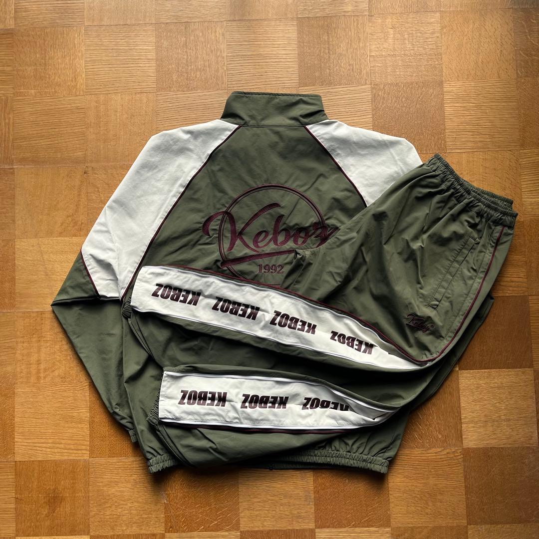 KEBOZ ICON TRACK JACKET/PANTセットアップ GREEN