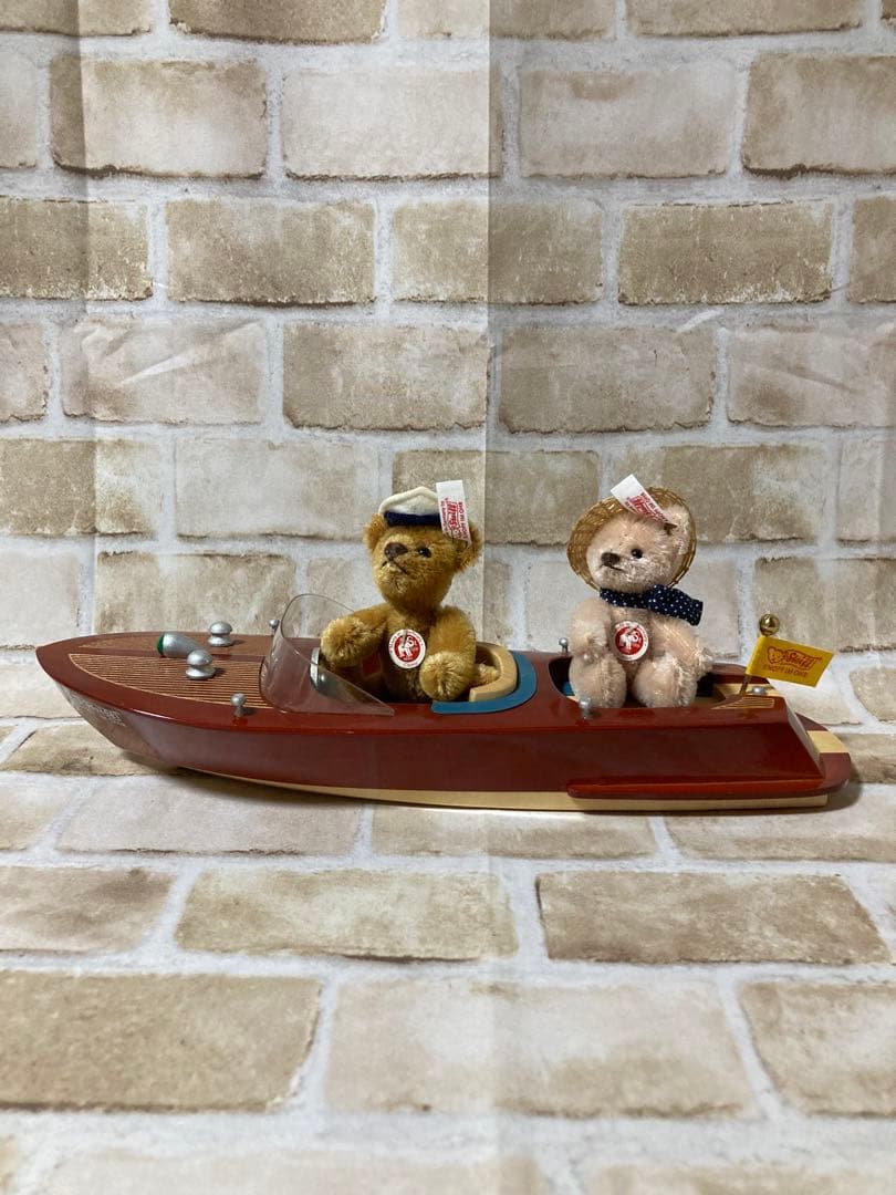 シュタイフ テディベア ウィズ モーターボート 白タグ限定品 Steiff