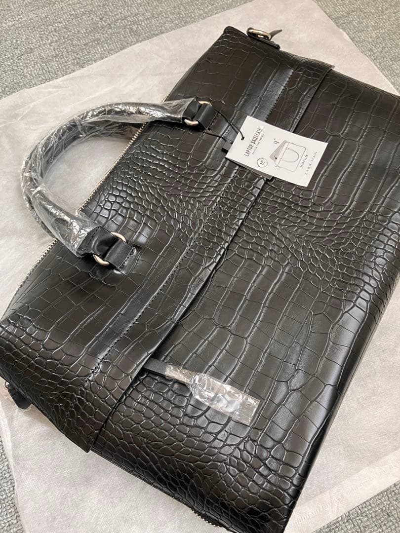howerd...【新品未使用】ZARAクロコ柄ビジネスバッグリクルート