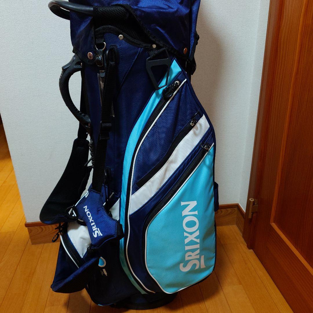 Srixon スタンド式キャディバッグ ネイビー/ライトブルー