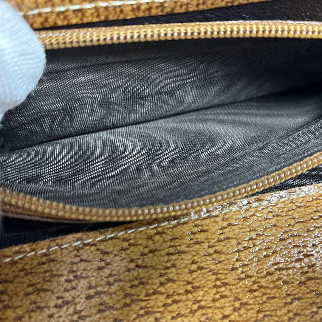 【美品】GUCCI グッチ 長財布 GGキャンバス×レザー ベージュ×ブラウン