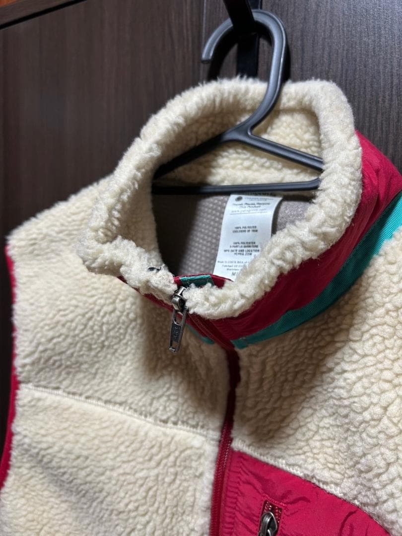 パタゴニア レトロX　ベスト　ナチュラル赤　Sサイズ