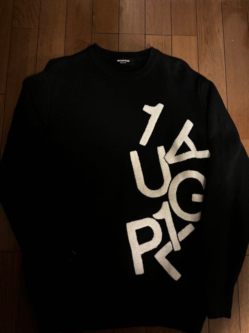 1PIU1UGUALE3 RELAX(ウノピゥウノウグァーレトレ) 黒 ニット