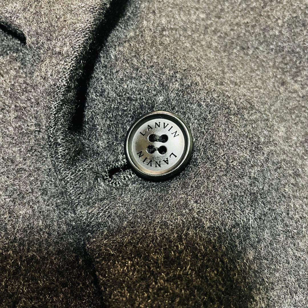 【希少サイズ】LANVIN カシミヤ100％ テーラードジャケット 2B 52