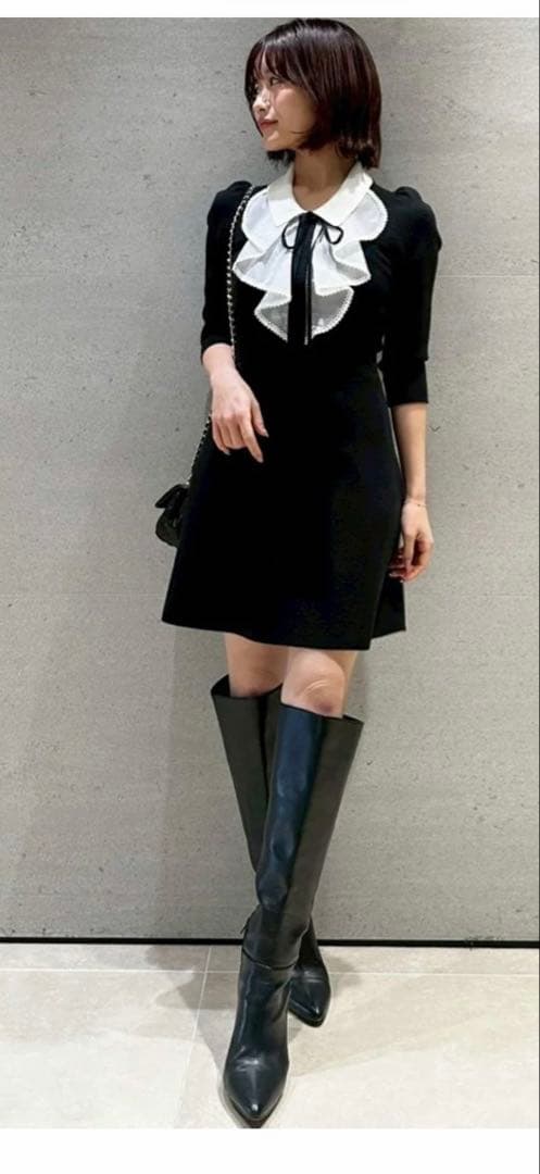 新作新品タグ付き　スナイデル♡ ラッフルミニニットワンピース