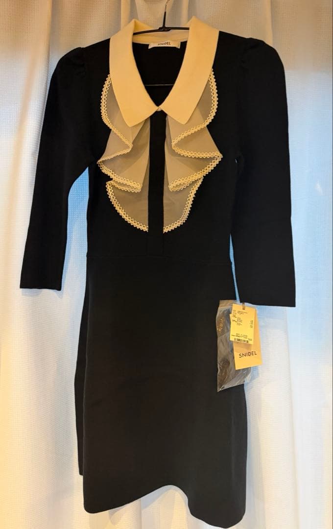 新作新品タグ付き　スナイデル♡ ラッフルミニニットワンピース