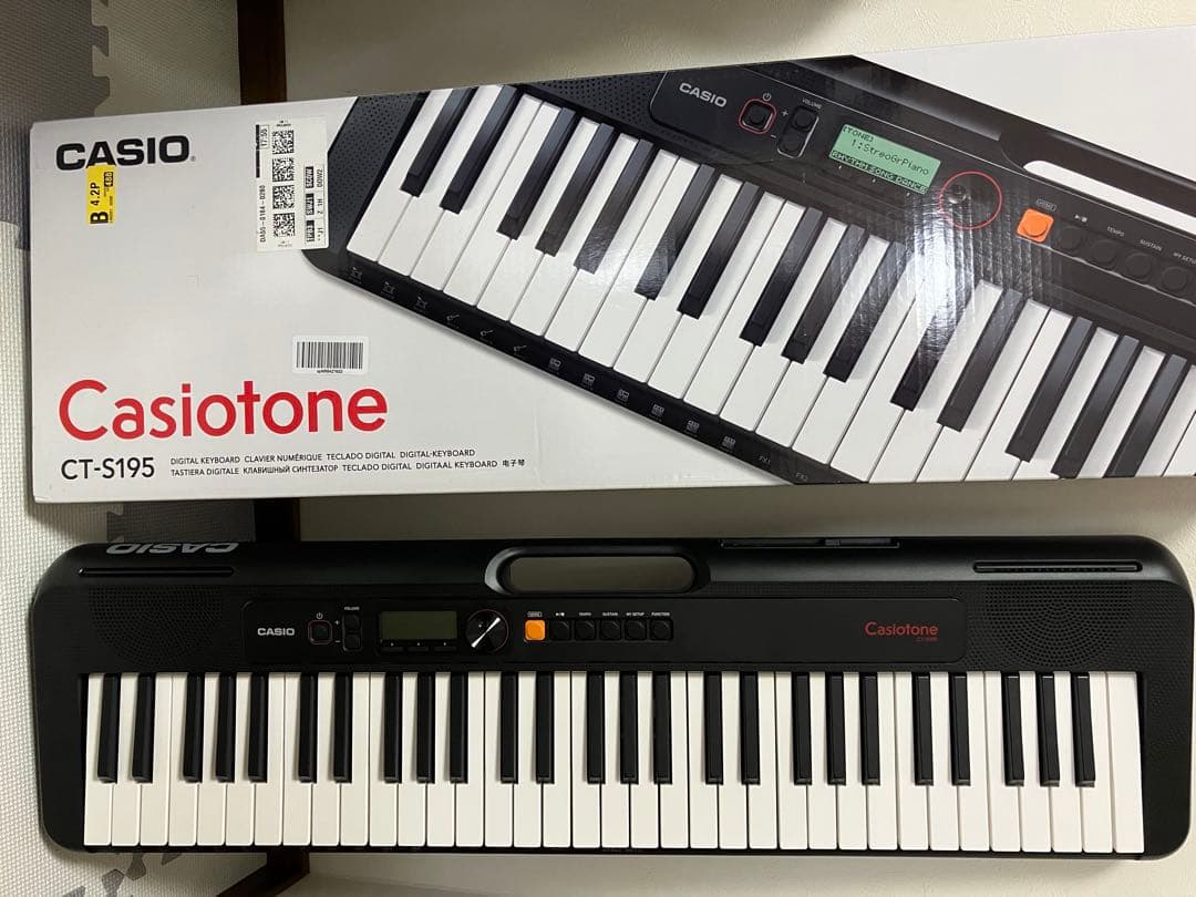 【美品】CASIO カシオ 電子キーボード Casiotone CT-S195