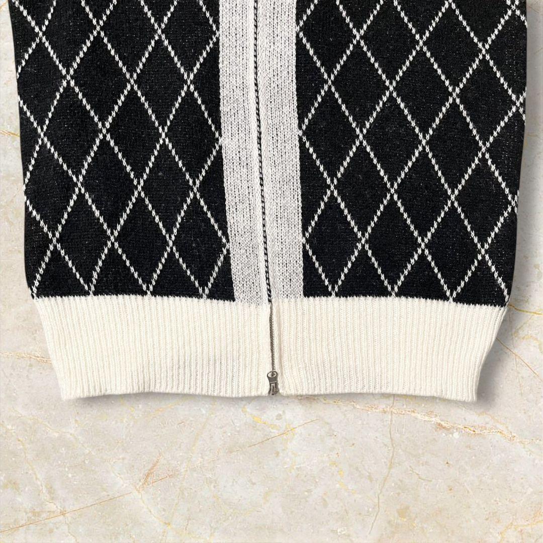 ◎新品◎★ルミニョン★diagonal check papillon knit★