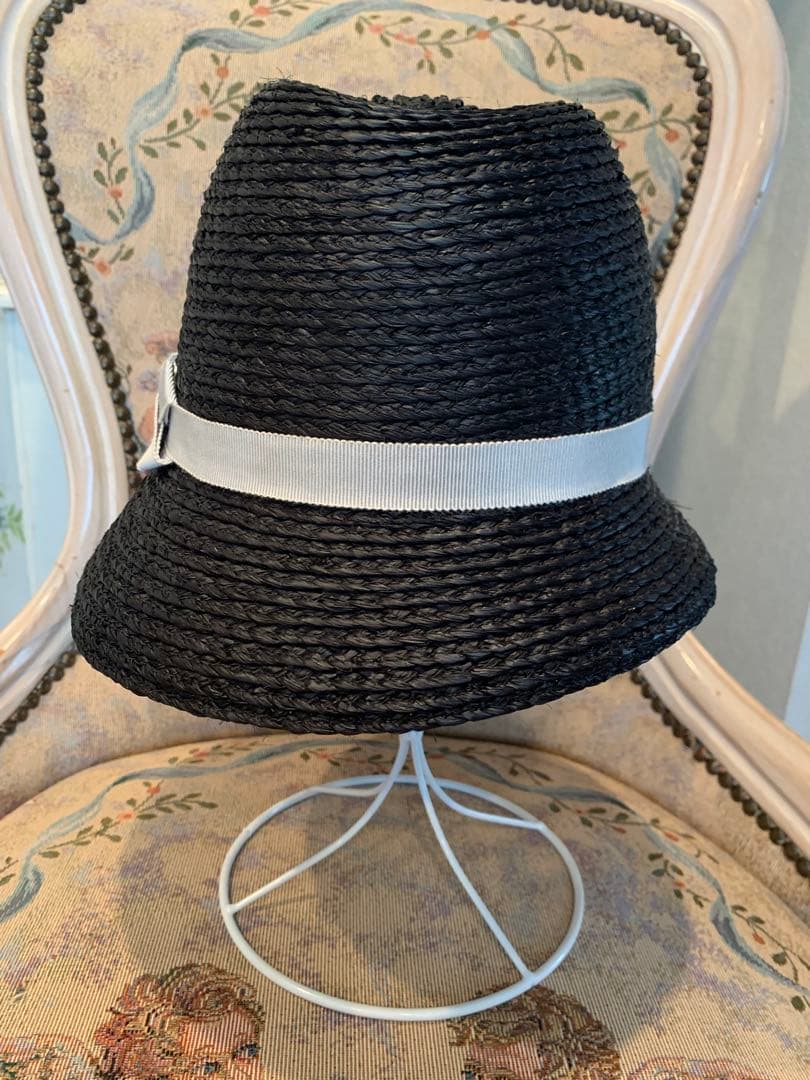 ヘレンカミンスキー　ラフィアハット 麦わら帽子　黒