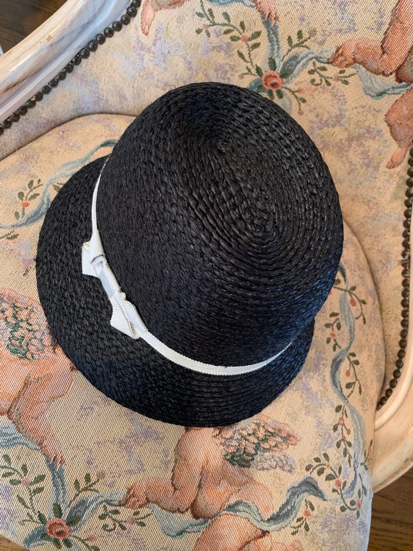 ヘレンカミンスキー　ラフィアハット 麦わら帽子　黒