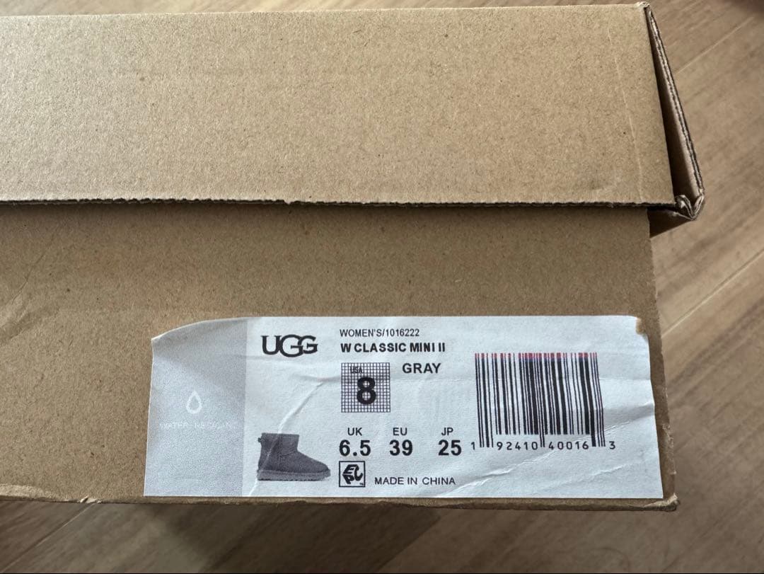 【新品未使用】UGGクラシックミニ25cmグレー