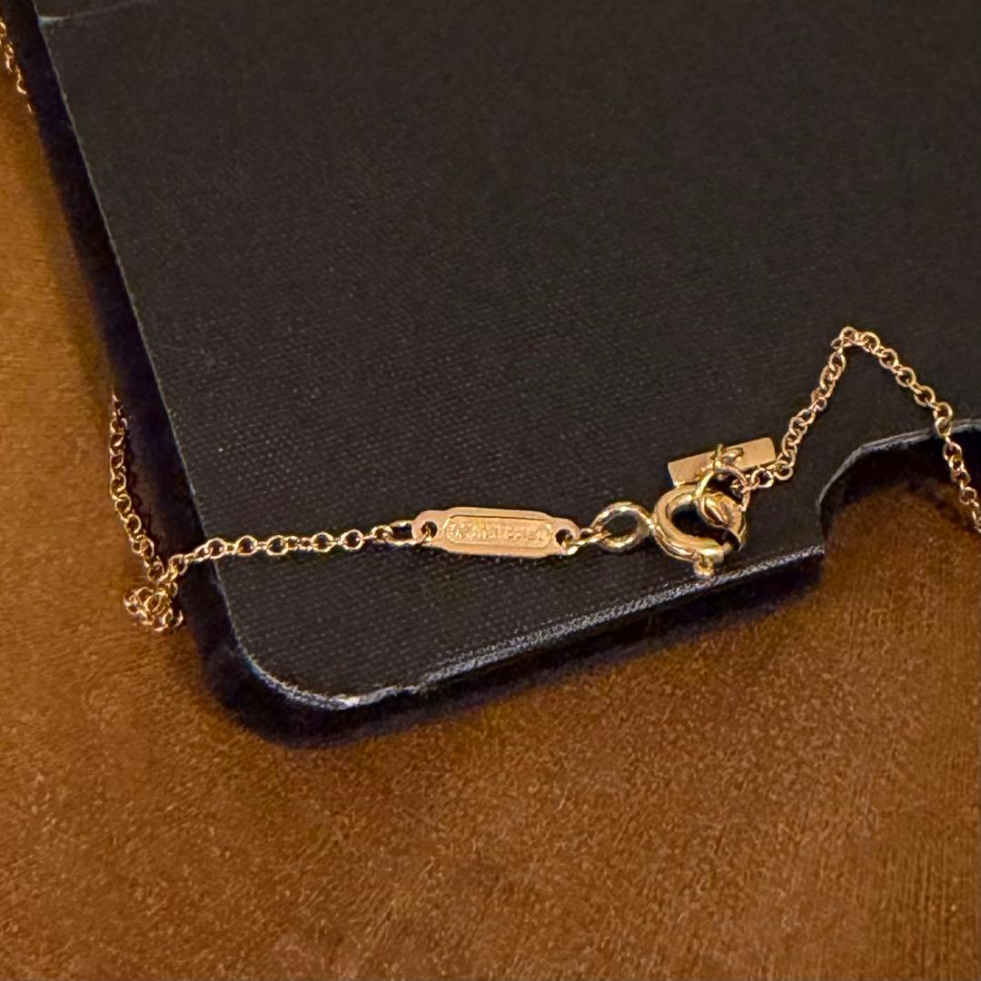 ティファニー Tスマイル ミニ ネックレス ピンクゴールド