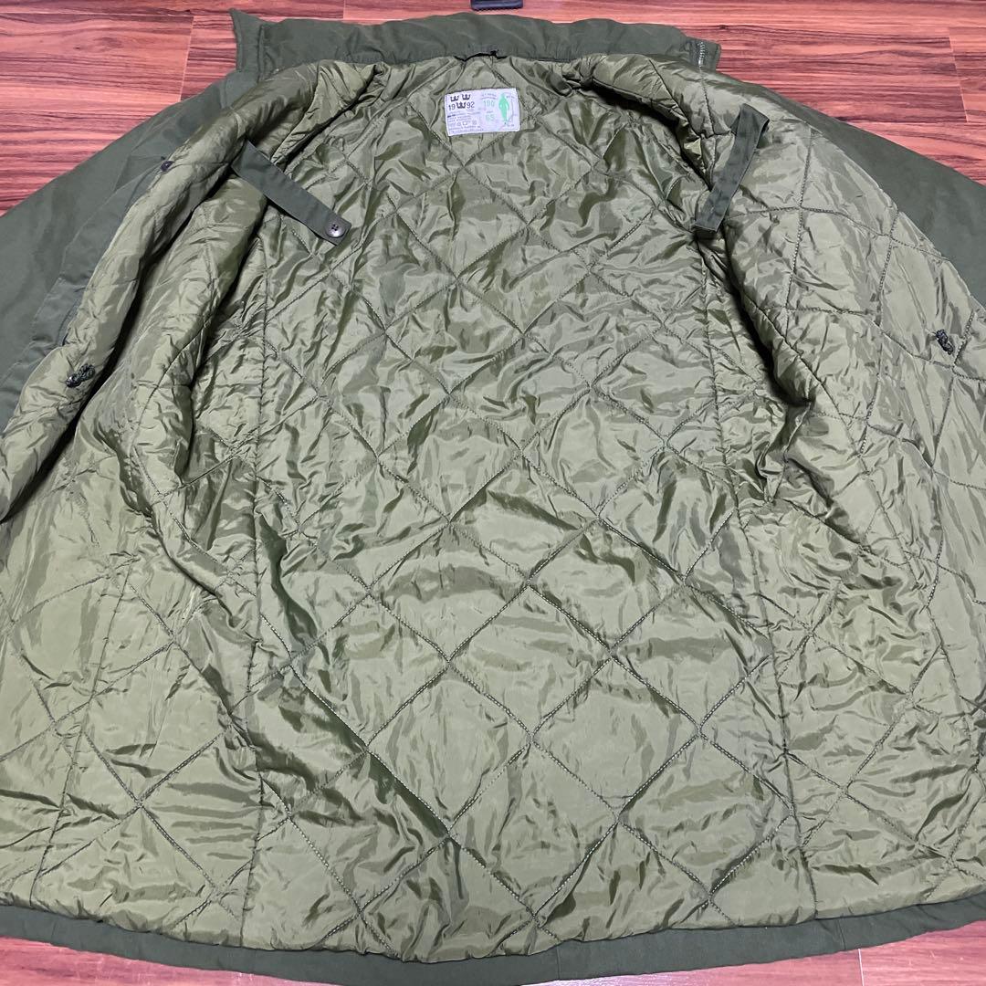 中綿 スウェーデン軍 M90 190/65 コールドウェザーパーカー ミリタリー