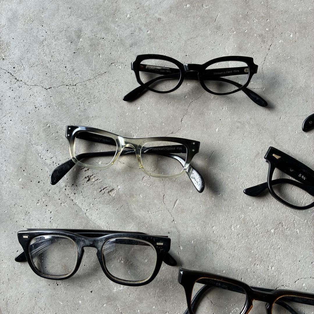 50's〜70's ヴィンテージ サングラス 眼鏡 9個セット ジャンク