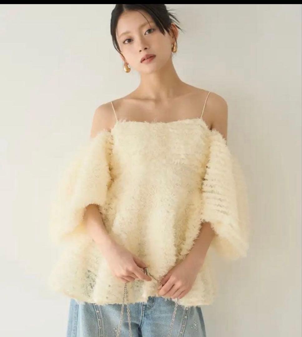 LILY BROWN 3wayチュールペプラムビスチェ