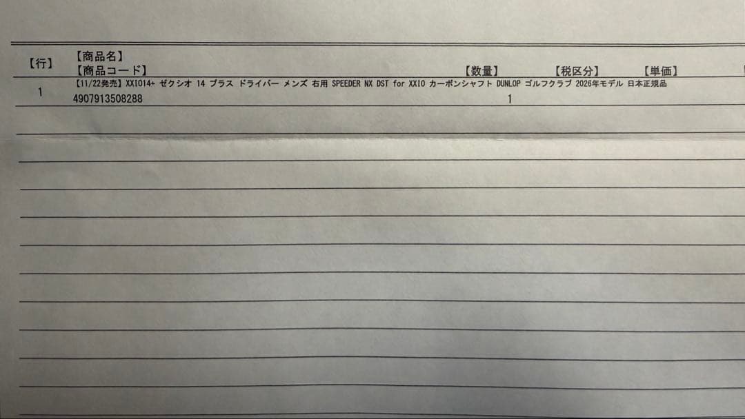 シャフト未開封】XXIO14+ ゼクシオ14プラス 10.5° フレックスS