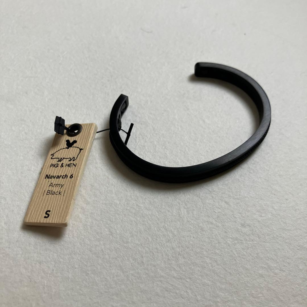 新品 PIG&HEN ピッグアンドヘン NAVARCH 6mm バングル