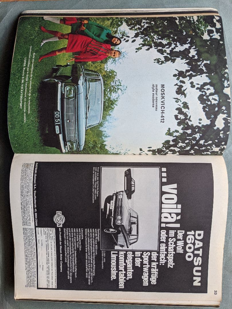 洋書 AutomobIl  Revue  1968