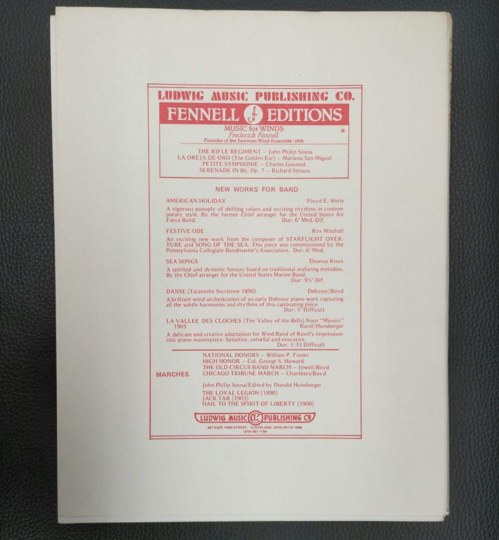 デル・ボルゴ　吹奏楽のためのパルティータ