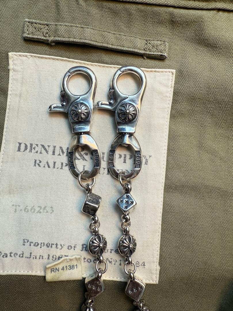 【Dice × Flower ウォレットチェーン】 重厚で存在感QBSZSZ09